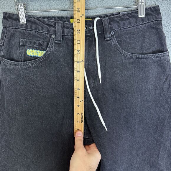 Empyre Jeans Men's 30x27 Black Denim Relaxed Fit Tapered Leg Drawstring - Picture 6 of 10